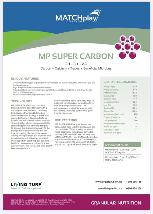 MP Super Carbon Mini Prill - 25kg