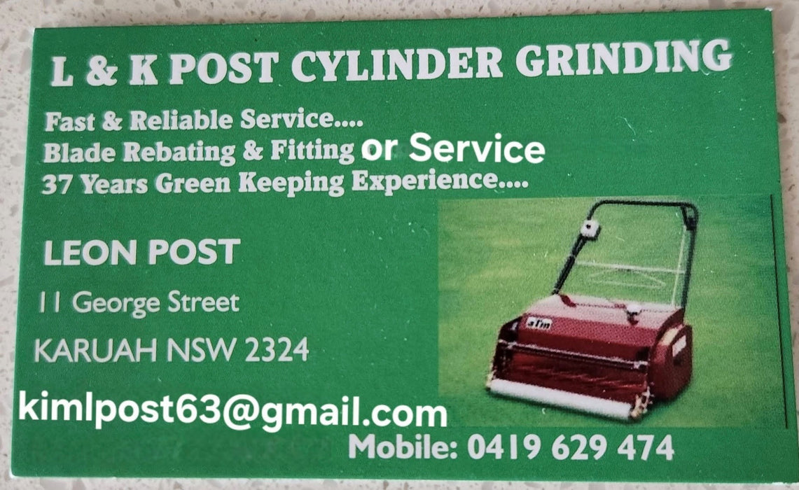 Cylinder Mower Sharpening