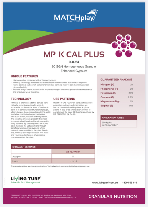 MP K Cal Plus Fertiliser - 20kg