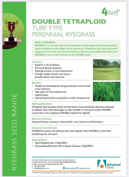 4Turf Premium Ryegrass - 5kg