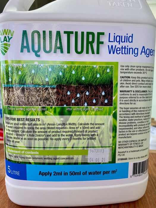 LawnPlay Aquaturf Premium Soil Wetting Agent ??? Hunter Lawn Care Supplies