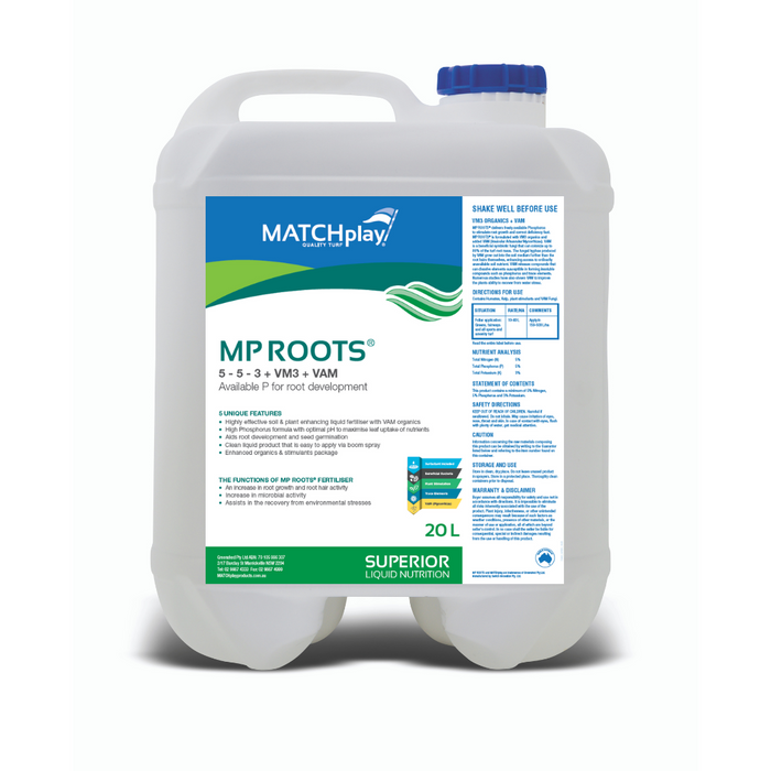 MP Roots Liquid Fertiliser (5-5-3) + Biostimulants - 20L