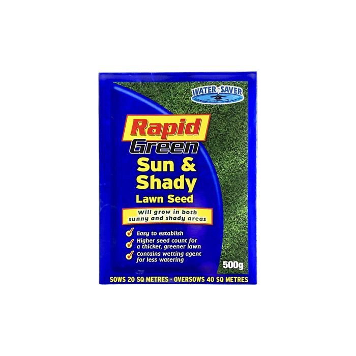 Rapid Green Sun & Shady Lawn Seed 500gm