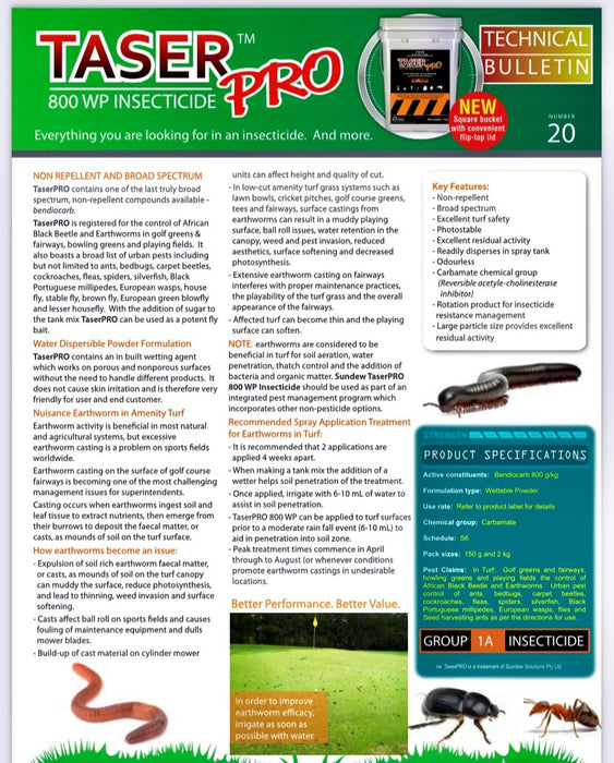 TaserPRO 800 WP Insecticide - 150gm